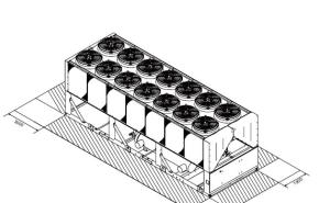 China Dual Screw Compressor Free Cooling Air Cooled Chiller Heat Pump Unit R134a 502.9 kw factory