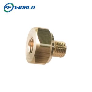 China Brass precision parts custom processing hexagonal nuts on sale