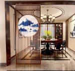 Home Decoration Tempered Art Glass Chinese Art Deco For Wall