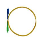 SX SM 0.9mm Fiber Optic Patch Cord , Telecom Grade SC / APC to SC / UPC LSZH