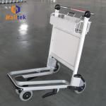 4 Wheels Aluminum Alloy Airport Luggage Trolley Using Airport With Handle