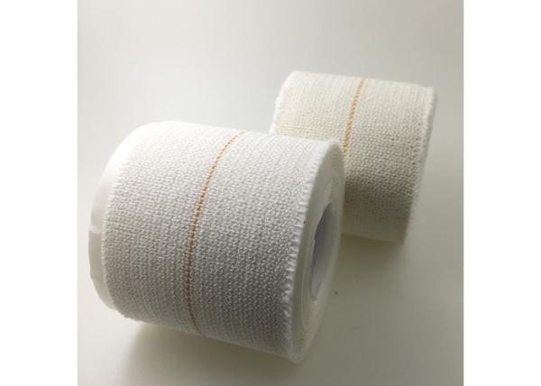 China White Cotton Sports Bandage Tape Feather Edge Hot Melt Adhesive Good Elasticity factory