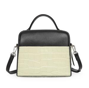 China Portable Case Bag Stone Patten Cow Leather Tote Bags New Arrival Handbags with factory