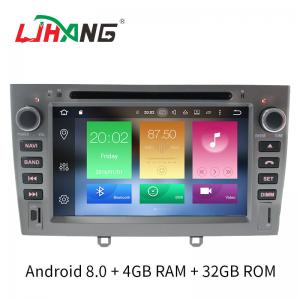 China Support Digital TV Double Din Peugeot DVD Player Manual Air Condition on sale