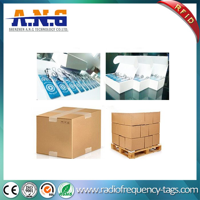 Proximity Resin Coated Key Epoxy Card , Crystal Epoxy ID Tag Read / Write