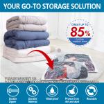 Big Size Space Saving Compressed Polyester Vacuum Storage Bags Combo 12 Pack