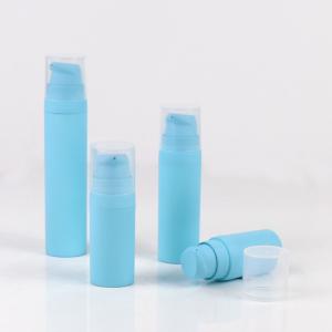 China OEM Blue Airless Cosmetics Lotion Pump Bottle 3oz Face Serum Blue Bottle factory