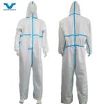 Cross Infection Protection Microporous Film Disposable Protective Coveralls With