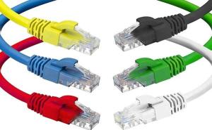 China RJ45 F/UTP Copper Patch Cord Cat5e Gigabit Network Cable Telecom 0.51mm factory