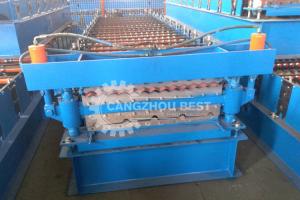 China 840 850 Double Layer Roofing Sheet Roll Forming Machine For Steel Roofing factory