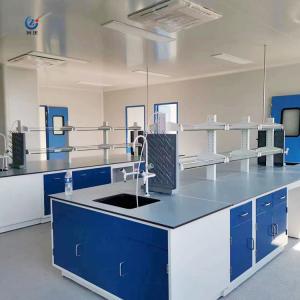 China Chemical Resistant Island Table For Laboratory Side Bench Workstation 75cm factory
