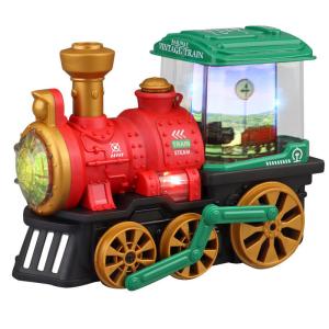 China Items Electric Universal Retro Train Colorful Music Light Spray Steam Train for Unisex factory