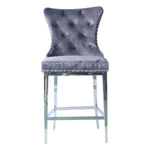 China Stainless Steel Pub Table Chair Set Bar Chair With High Seat factory