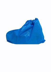 China Single Use Waterproof CPE Overshoes With Elastic Rubber Opening factory