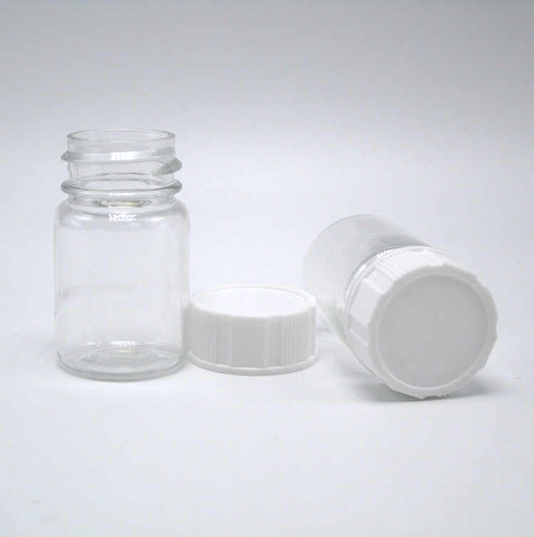 15mL Round Shape PET Plastic Bottle for Medicine Supplement Storage