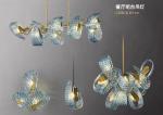 Luxury Hanging Fixture Firework Pendant Lights Led Lighting Modern Flower Glass