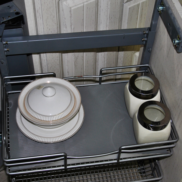 Waterproof Cabinet Shelf Mat with Diamond Pattern Non-Slip Bathroom Drawer Liner Eva Grey