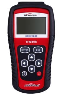 China Portable Obd2 Diagnostic Scan Tool 2.8 Inches 5 Languages Konnwei Kw808 ABS on sale