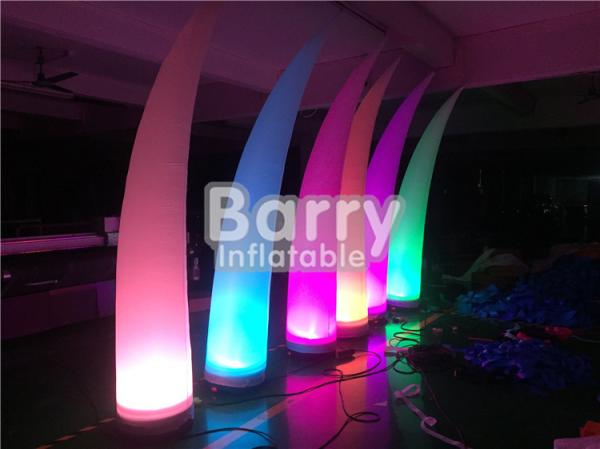 LED Blow Up Pillar Lighting Decoration For Advertsing , Inflatable Light Tube