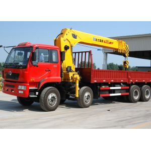16 Ton Telescopic Boom Truck Mounted Crane With 80 L/min , Heavy Duty