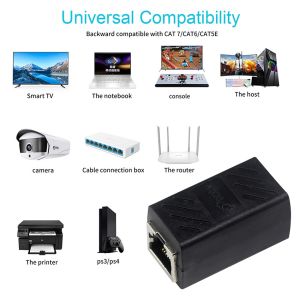 KUNCAN RJ45 Ethernet Coupler UTP/FTP/SFTP Shield Cat6 Compatible