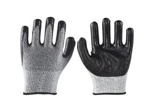 China Comfortable Mechanics Nitrile Work Gloves , Industrial Cut Resistant Gloves factory