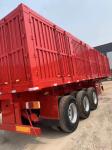 50cbm 80 Tons Tractor Side Dump Semi Trailer 3 Axles Side Tipper Semi Truck