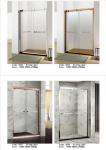 Two Panel Sliding Glass Shower Doors Glass Thickness 6mm With PVC Waterproof