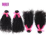 Virgin Peruvian Natural Wave Hair Kinky Curly Weave Human Hair Bundles