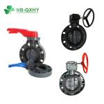 Gray Plastic Valves PVC UPVC CPVC Ball Valve Wafer Type Butterfly Valve 2" 8"