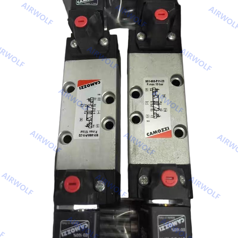 Camozzi 5/2 5/3 Way ISO5599/1 Solenoid Valve 24V DC 230V AC Size 1 2 3 951-000