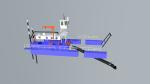 16 Inch 5000m3/h Floating Gold Dredge 20m Digging Machine