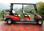 Red Color 4 Seater Golf Cart Electric Car , Electric Street Legal Vehicles