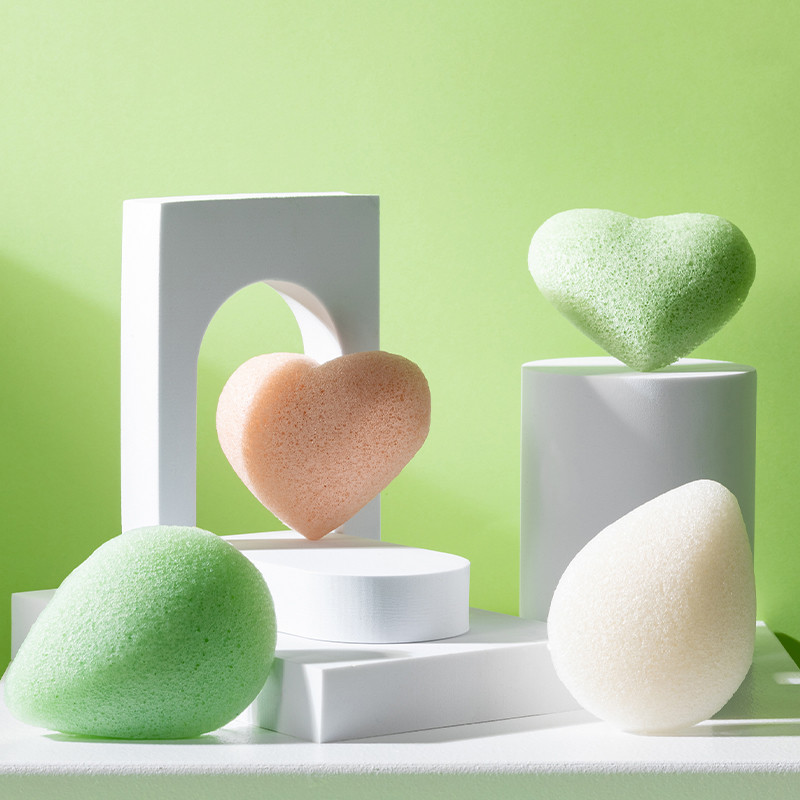 Colorful Bamboo Charcoal Konjac Facial Sponge Hydrating Facial Sponge