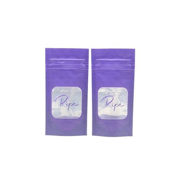 China Matte 4.75 Inch Flat Foil Pouches Resealable Stand Up Pouches With Window factory