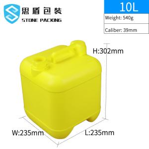 China Caliber 39mm Chemical Jerry Can 10L Plastic Containers 360*300*410mm factory