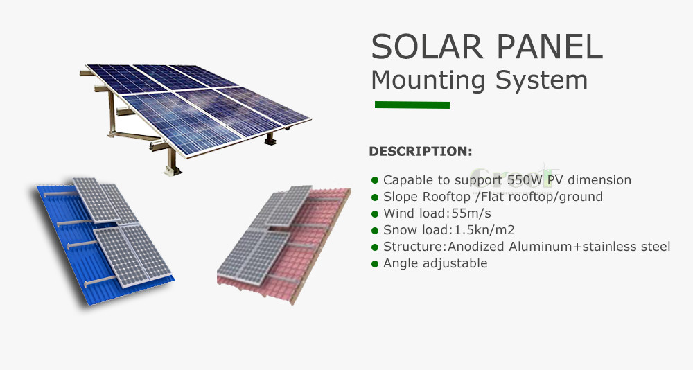 400W 550W Monocrystalline Silicon Solar Panel Kit Customized System For Sale