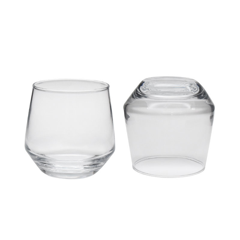 SGS Ice Cream BPS Free 330ml Engraved Glass Coffee Mugs