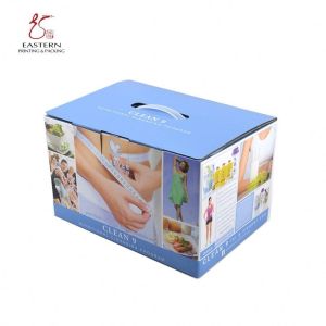 Electronics Printing Cardboard Carrying Box 4C Printing With Handle