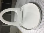 Professional Plastic WC Seat Cover White Color With Mute Rubber Gasket