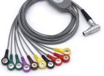 12 Channel ECG Snap Cable Compatible , 2107229-001 Patient Monitor Cable