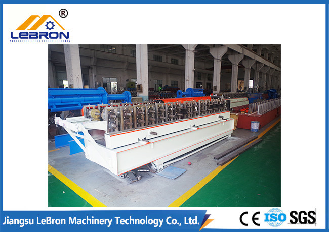 Hydraulic Cut Corrugated Roof Sheet Roll Forming Machine PLC Control PG And PI Material
