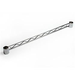 China 8&quot;-24&quot; Wire Shelving Parts , Zinc Chrome Epoxy Powder Coating Hanger Rail For Better Stability factory