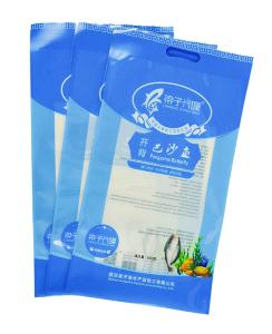 China 50-150 microns Three Side Seal Pouch Crayfish Frozen Food Packaging Bag factory