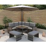 PE Rattan All Weather Garden Furniture Set Leisure Outdoor Corner Sofa Lounge