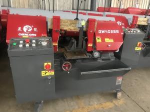 China GW4028B Cutting Metal 280mm Capacity Semi Automatic Bandsaw Machine factory