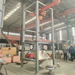 Open Type Design High-Frequency Vibration Bulk Bag Unloader For Rapid Material