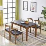 SGS Simple Antique Wooden Throne Chair Leisure Walnut Wood And Fabric Dining
