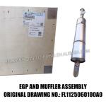 Cummins 3.8 EGB Muffler Assembly for Foton Aumark Truck Durable Construction