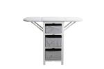 Practical Modern Wood Furniture Fabric Foldable Ironing Board Cabinet White